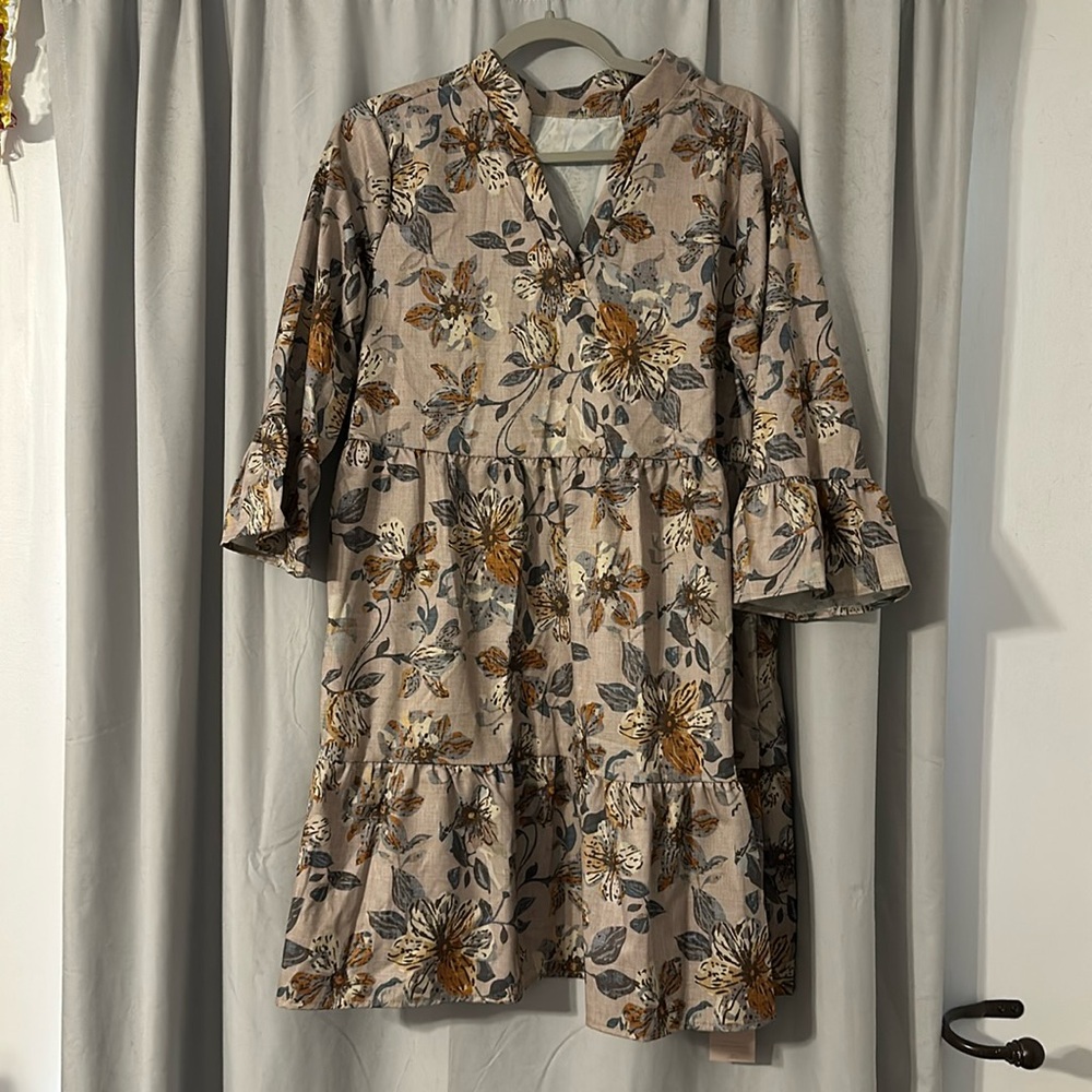 Floral Fall Dress NWT Emery Rose Large